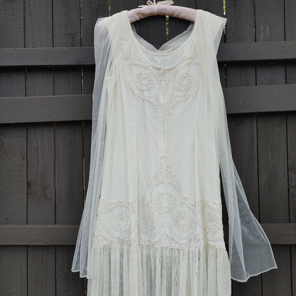 Vintage Marie St Clair Lace Dress Size 16 - Picture 5 of 11